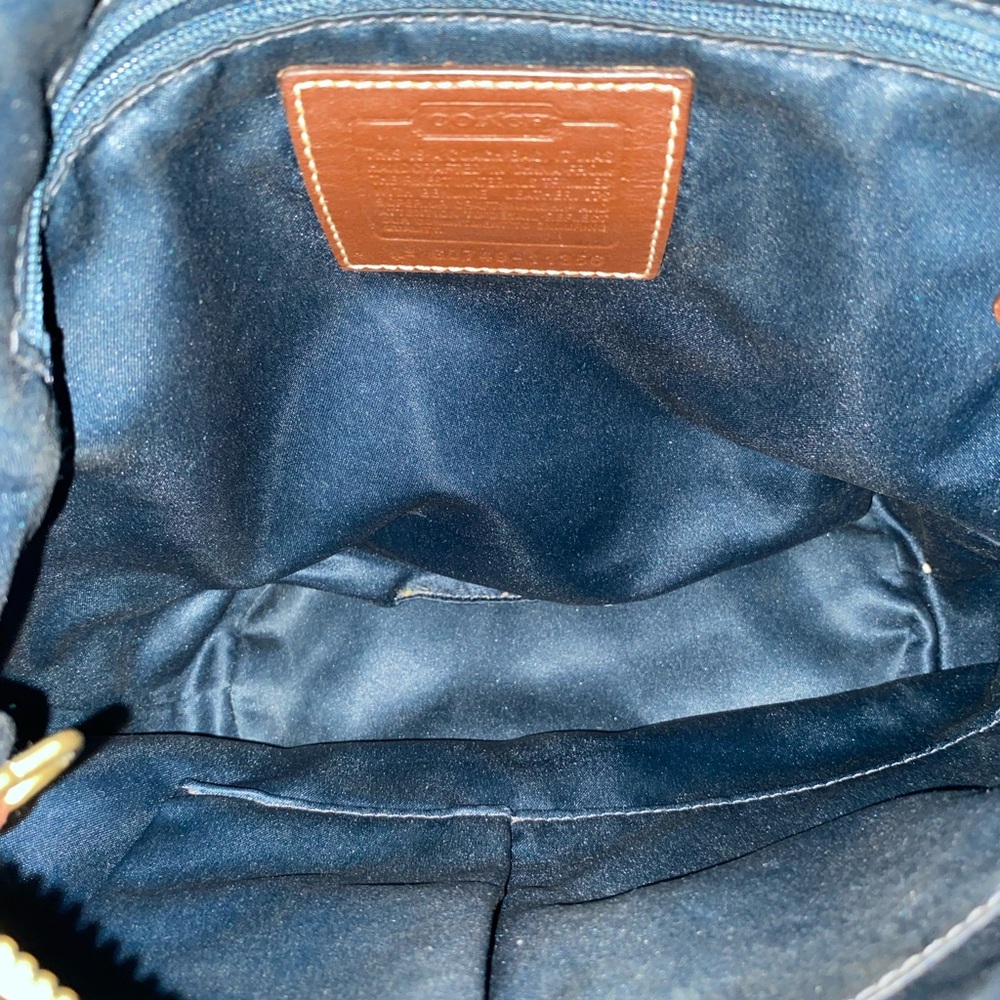y2k Coach Bleeker 11356 Holiday Patchwork Hobo Bag with bonus free coach mirror - Picture 9 of 14